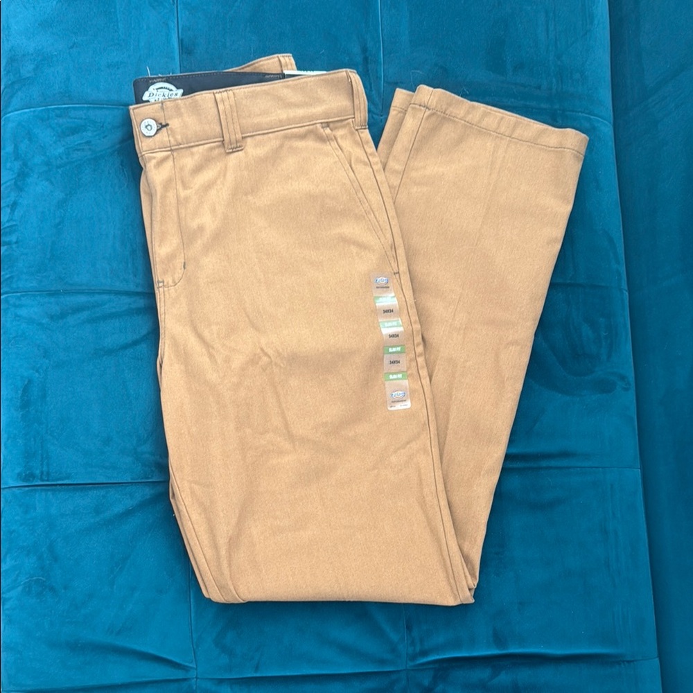 Dickies Men's flex slim fit Brown Skateboarding Chinos Pants
